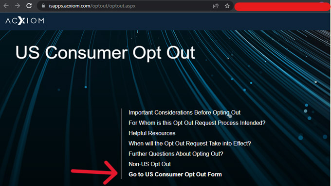 Use Acxiom's In-Browser Quick Form