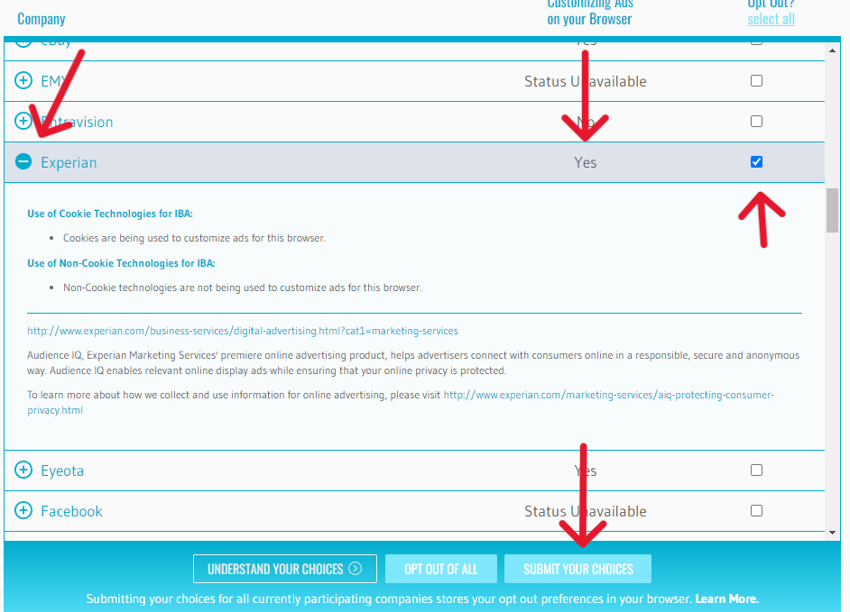 Experian Opt-Out