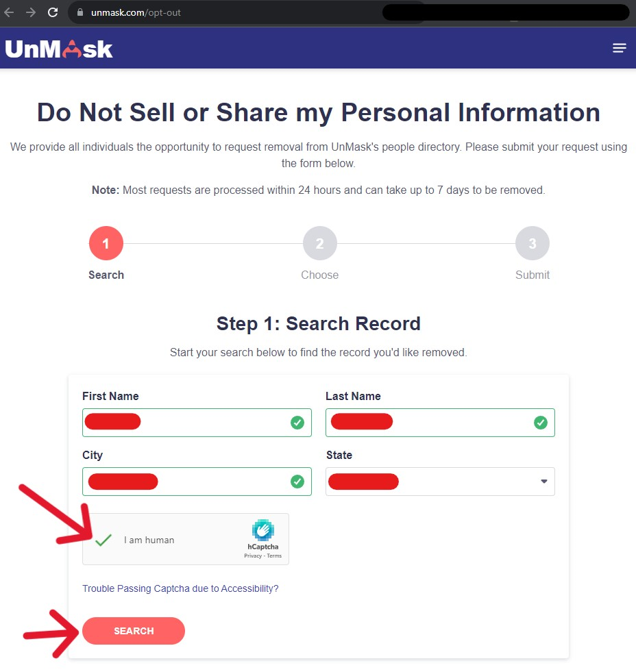 Unmask.com Opt-Out