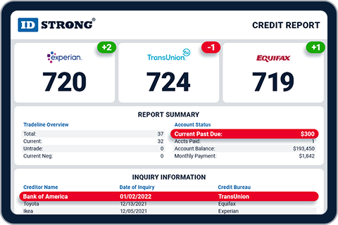 Real-time credit monitoring